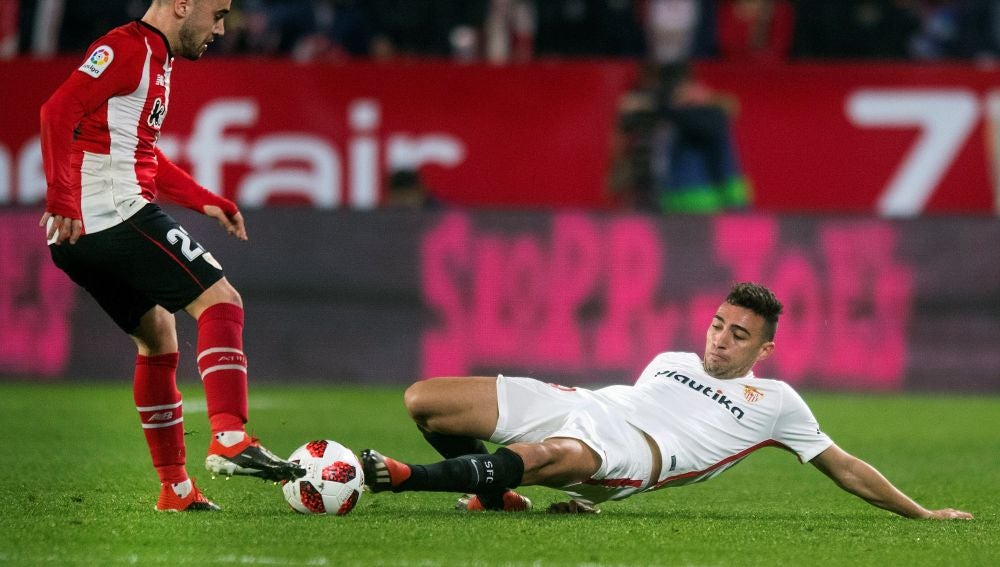 Munir, en el partido ante el Athletic