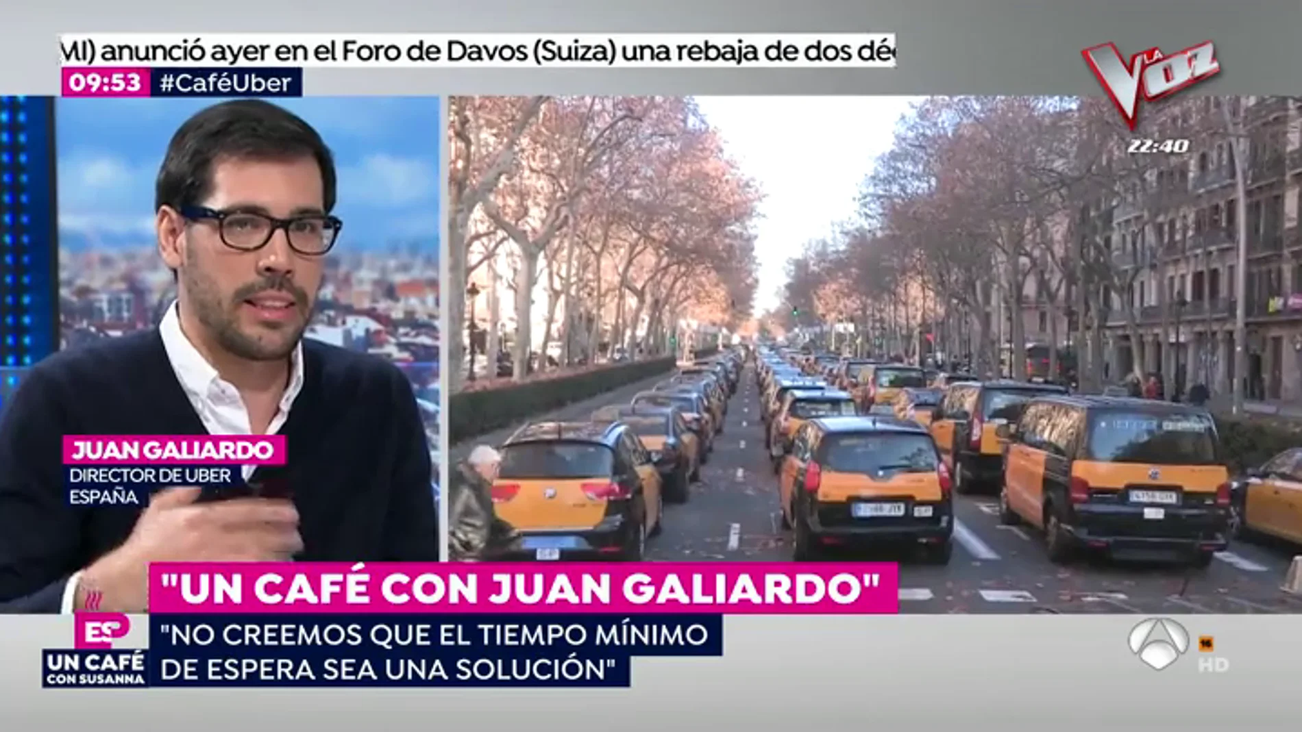 Juan Galiardo, director de Uber: "Si la Generalitat aprueba un tiempo de espera cerramos el servicio en España"