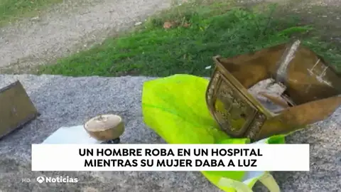 Roba un sagrario mientras su mujer está dando a luz Roba un sagrario mientras su mujer está dando a luz