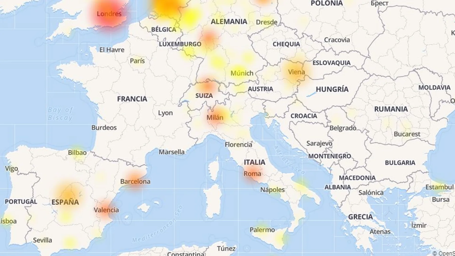 Caída de Whatsapp Caída de Whatsapp