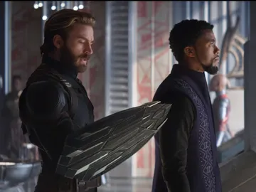 Capitán América y Black Panther en 'Vengadores: Infinity War' Capitán América y Black Panther en 'Vengadores: Infinity War'