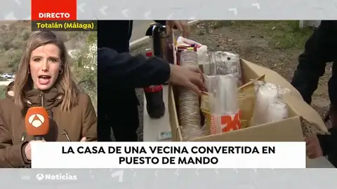 Una vecina del pueblo de Julen cede su casa como puesto de mando Una vecina del pueblo de Julen cede su casa como puesto de mando