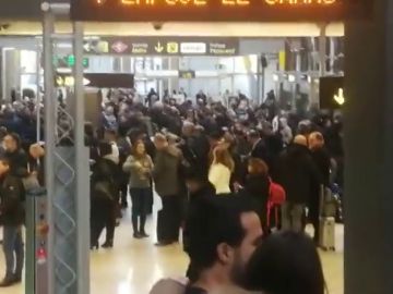 situaci&oacute;n en el aeropuerto de Barajas, en la T4, para coger el metro