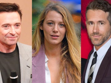 Hugh Jackman, Blake Lively y Ryan Reynolds