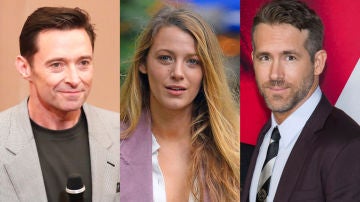 Hugh Jackman, Blake Lively y Ryan Reynolds