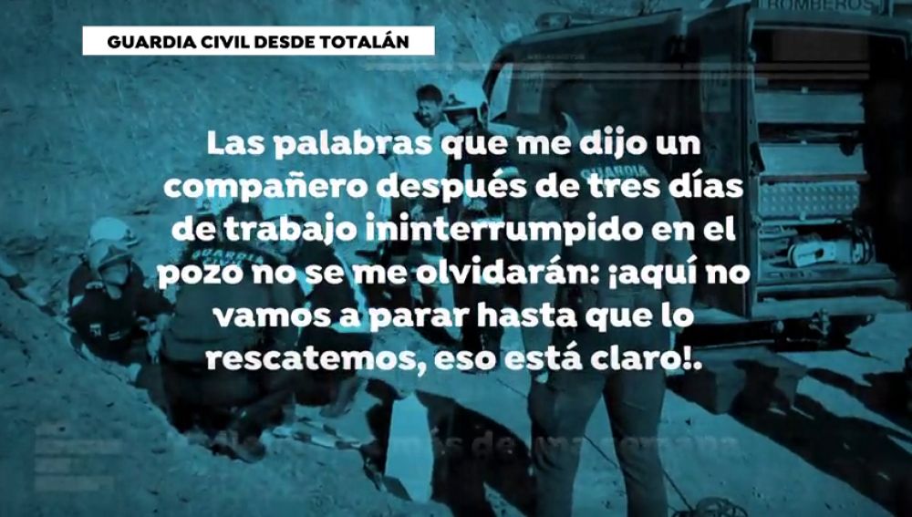 Carta de un agente de la Guardia Civil sobre el rescate de Julen: "Se me estremeció el corazón al tratar con los primeros minutos de desesperación de los familiares"