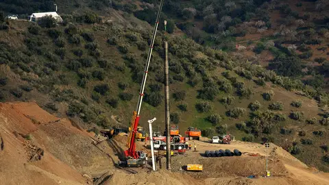 Imagen de las labores de rescate de Julen en Totalán Imagen de las labores de rescate de Julen en Totalán