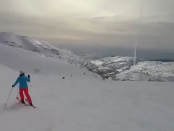 Momento del lanzamiento de un misil visto desde el Monte Hermón Momento del lanzamiento de un misil visto desde el Monte Hermón