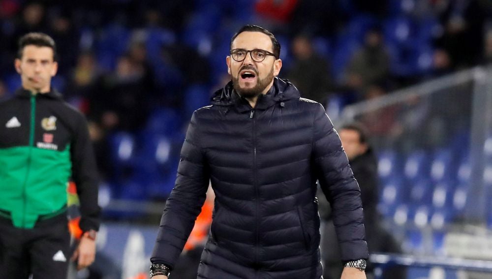 Bordalás, durante el partido de Copa del Rey contra el Getafe