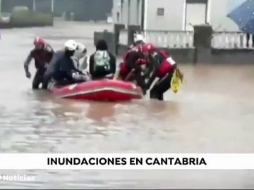 Ordenan el desalojo inmediato por inundaciones de Santa Olalla, en Cantabria