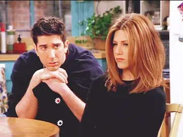 Ross y Rachel en 'Friends' Ross y Rachel en 'Friends'