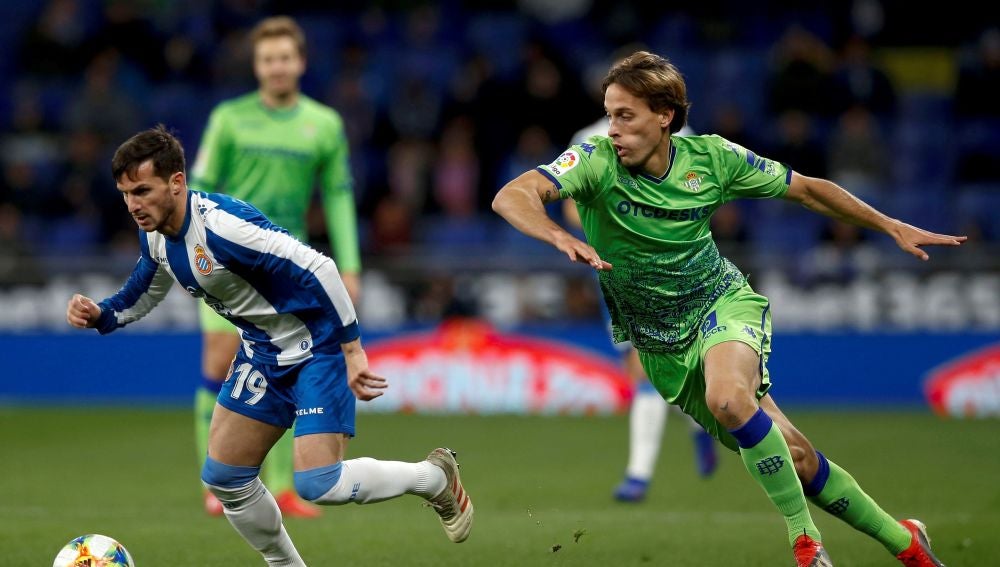 Canales, en el partido contra el Espanyol
