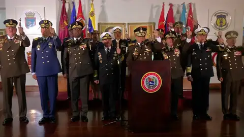 Los mandos militares de Venezuela respaldan a Maduro Los mandos militares de Venezuela respaldan a Maduro