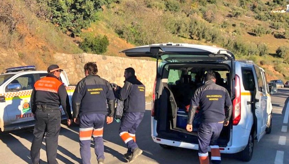 Mineros del rescate de Julen