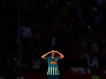 Diego Godín, durante un partido con el Atlético de Madrid Diego Godín, durante un partido con el Atlético de Madrid