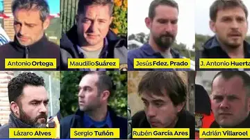 Los ocho mineros de élite de Totalán Los ocho mineros de élite de Totalán