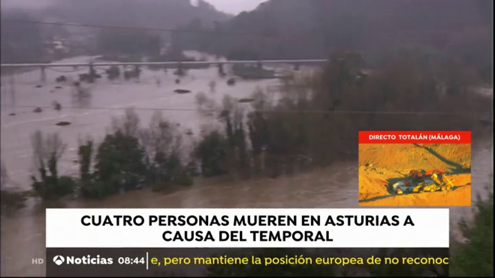 El temporal afecta especialmente al norte de la Península con cuatro fallecidos