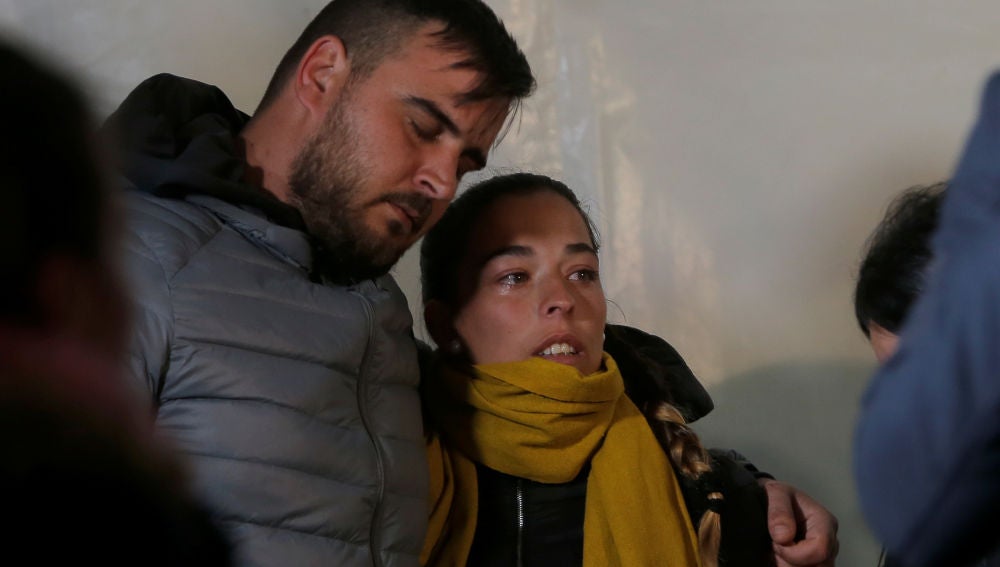 Los padres de Julen, en la vigilia en honor al niño atrapado en el pozo