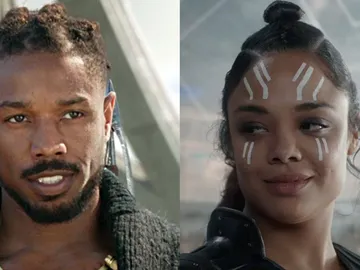 Valkiria y Killmonger de Marvel Valkiria y Killmonger de Marvel