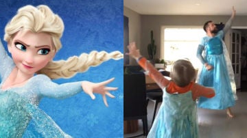 Un padre cumple el sueño de su hijo para el que Elsa de Frozen es su mayor heroína