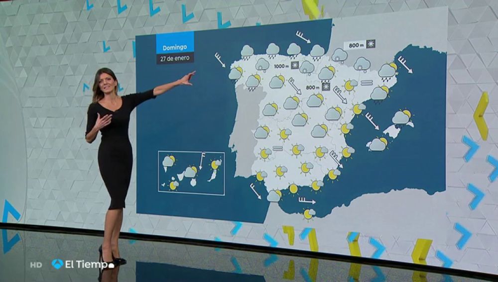 La semana se despide con viento y lluvia en el Cantábrico y nieve en Pirineos