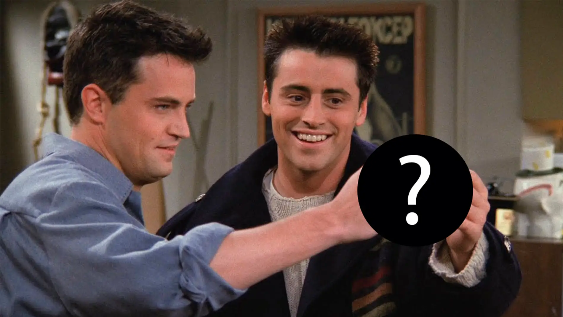 Matt LeBlanc y Matthew Perry como Joey y Chandler en 'Friends'
