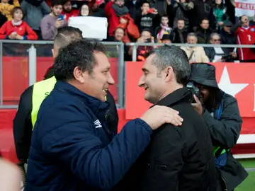 Valverde saluda a Eusebio Valverde saluda a Eusebio