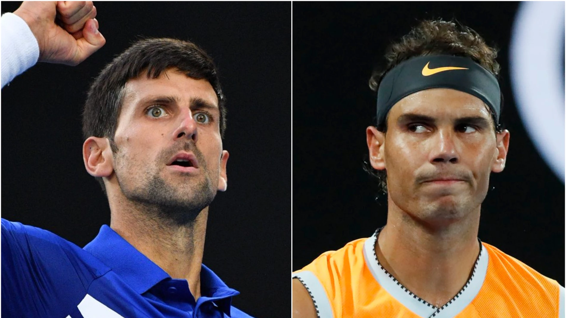Djokovic y Nadal en el Open de Australia Djokovic y Nadal en el Open de Australia