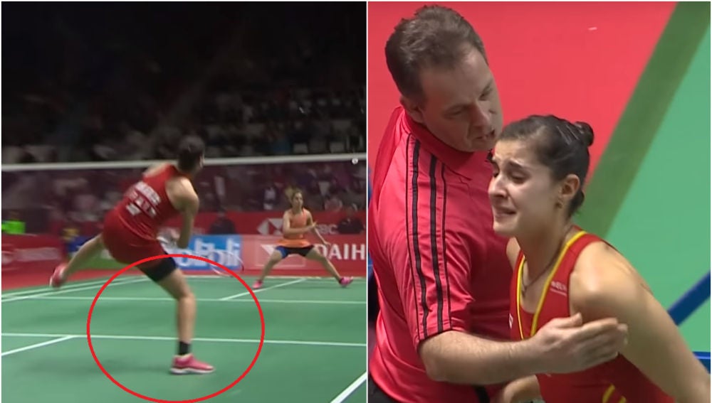 Carolina Marín, entre lágrimas