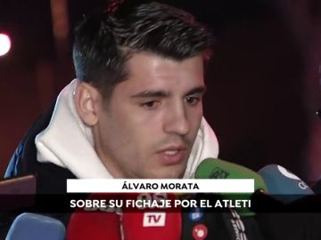 Álvaro Morata llega cedido año y medio al Atlético de Madrid: "El pasado es pasado"