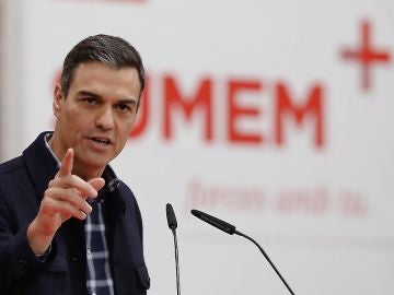 Pedro Sánchez durante un acto del PSOE en Valencia