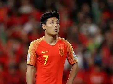 Wu Lei jugando con el Shanghai SIPG Wu Lei jugando con el Shanghai SIPG