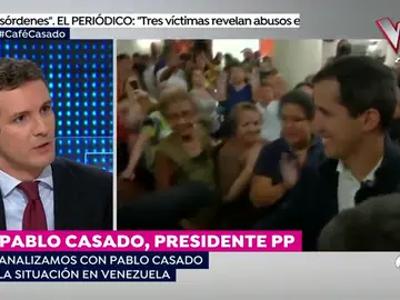 Pablo Casado: "Europa no puede estar impasible ante Juan Guaidó y hay que darles donde les duele" Pablo Casado: "Europa no puede estar impasible ante Juan Guaidó y hay que darles donde les duele"