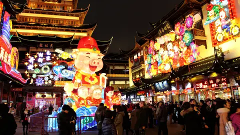 Festival de los faroles de Shanghái con motivo de la llegada este martes de Año Nuevo Lunar Festival de los faroles de Shanghái con motivo de la llegada este martes de Año Nuevo Lunar