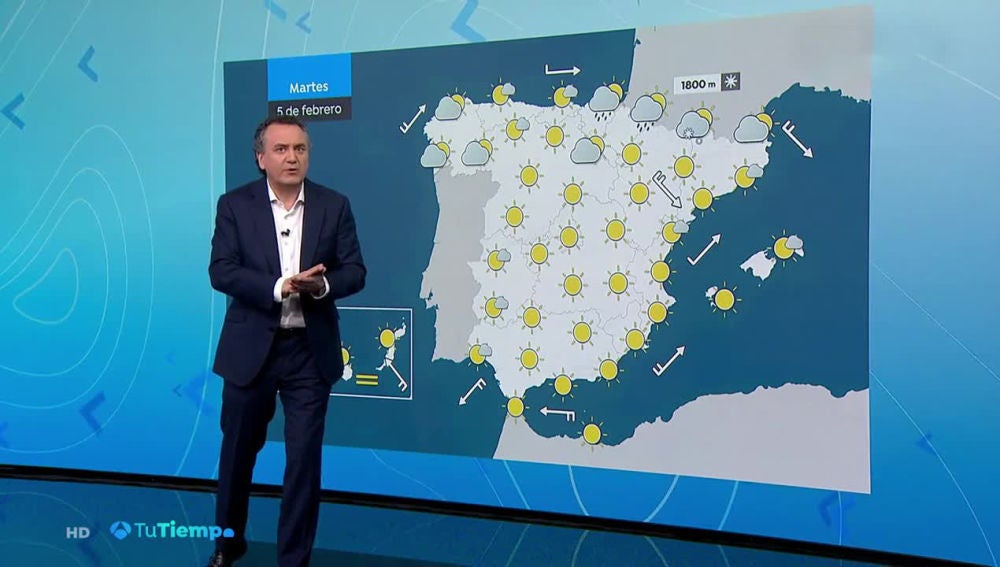 Sol y tiempo estable en todo el país, salvo en Galicia y en los Pirineos