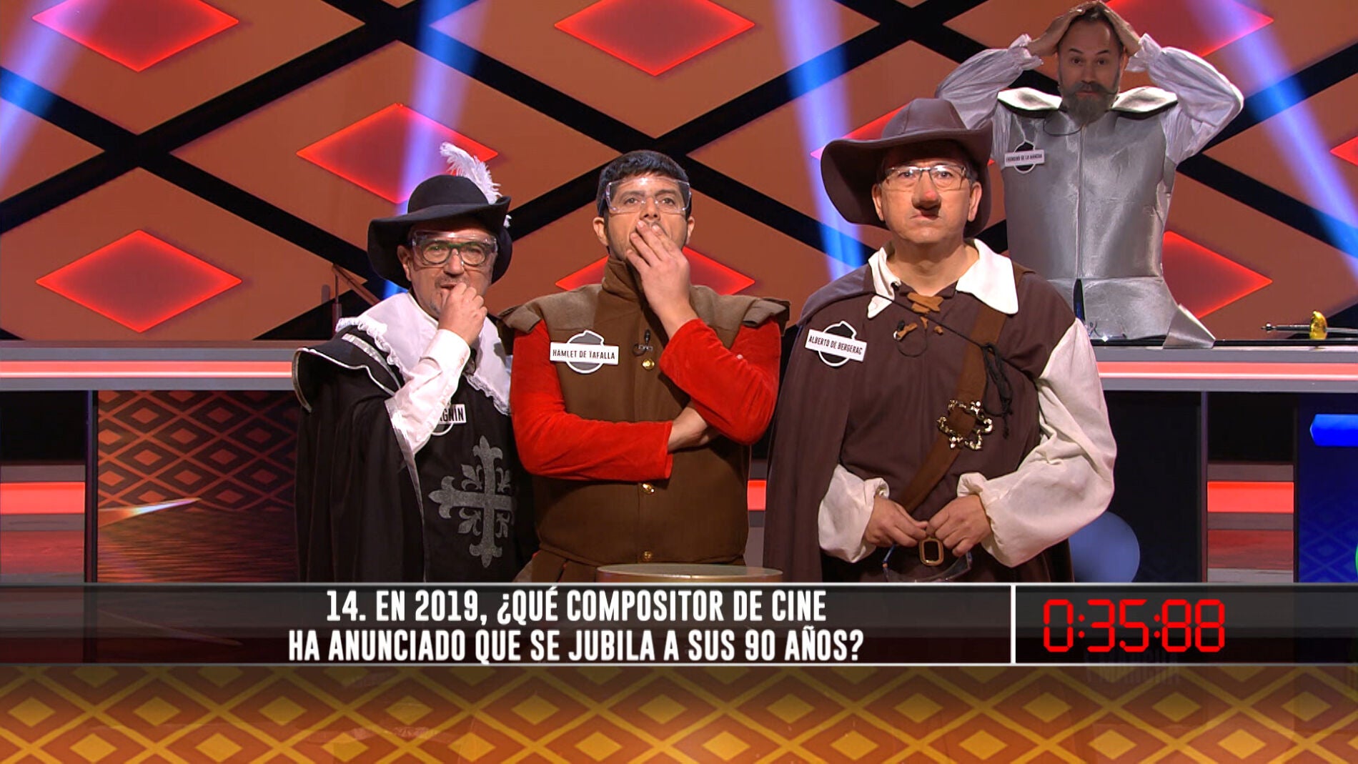 'Los Lobos', a una pregunta del gran bote de '&iexcl;Boom!' en un programa hist&oacute;rico