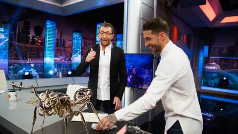 El regalazo de Sergio Ramos con el que ha sorprendido a Pablo Motos en 'El Hormiguero 3.0': una hormiga de bronce pulido Vídeo - El regalazo de Sergio Ramos con el que ha sorprendido a Pablo Motos en 'El Hormiguero 3.0': una hormiga de bronce pulido