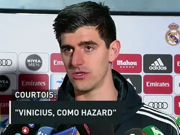El 'palo' de Courtois a Vinícius: "Se choca con los defensas" El 'palo' de Courtois a Vinícius: "Se choca con los defensas"