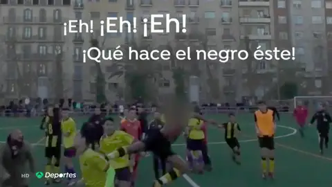 Brutal pelea en un partido de cadetes con patada voladora incluida Brutal pelea en un partido de cadetes con patada voladora incluida