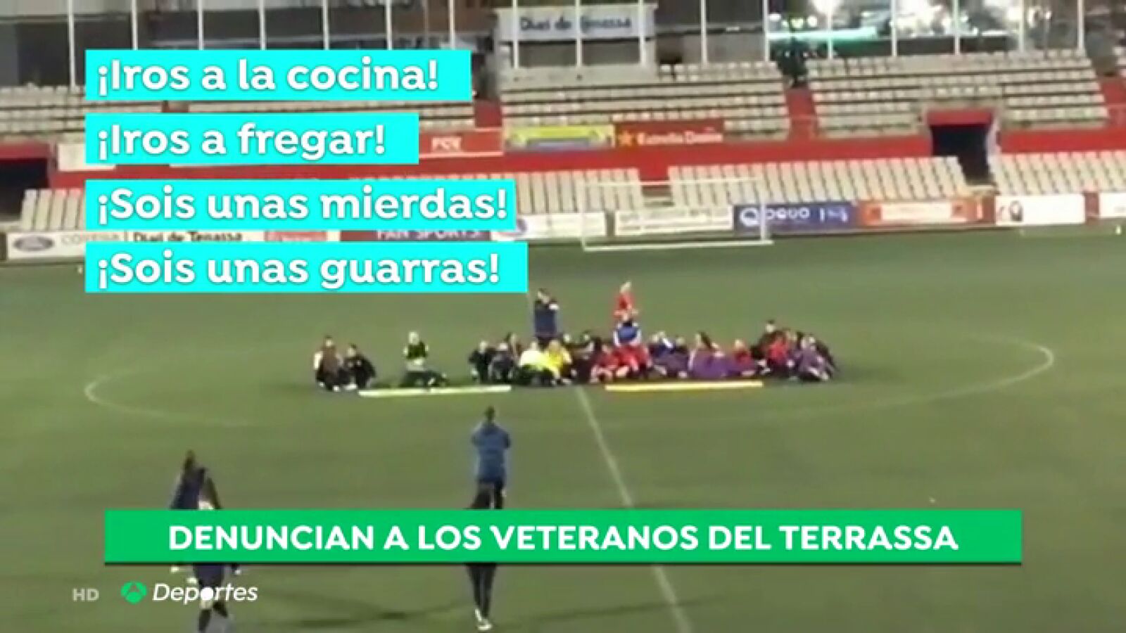 El Terrassa retira de la competición a su equipo de veteranos por los insultos machistas