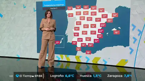 Situación estable con temperaturas elevadas y lloviznas débiles en el extremo norte peninsular LA PREVISIÓN DEL TIEMPO