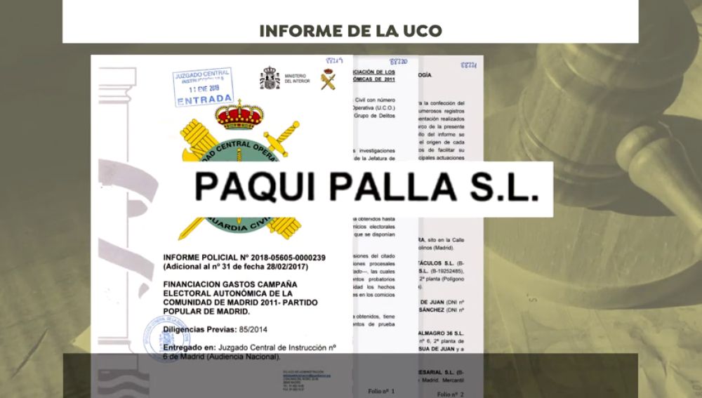 "Paquí Pallá", una de las empresas pantalla utilizada por el PP de Madrid