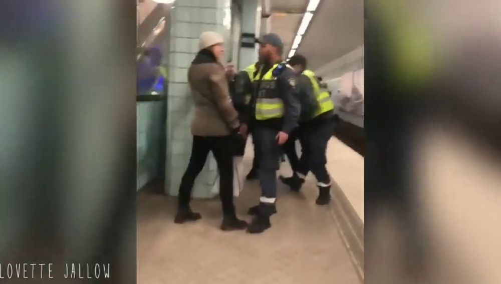 Polémica en Suecia por el trato de dos policía  a una mujer negra embarazada en el metro