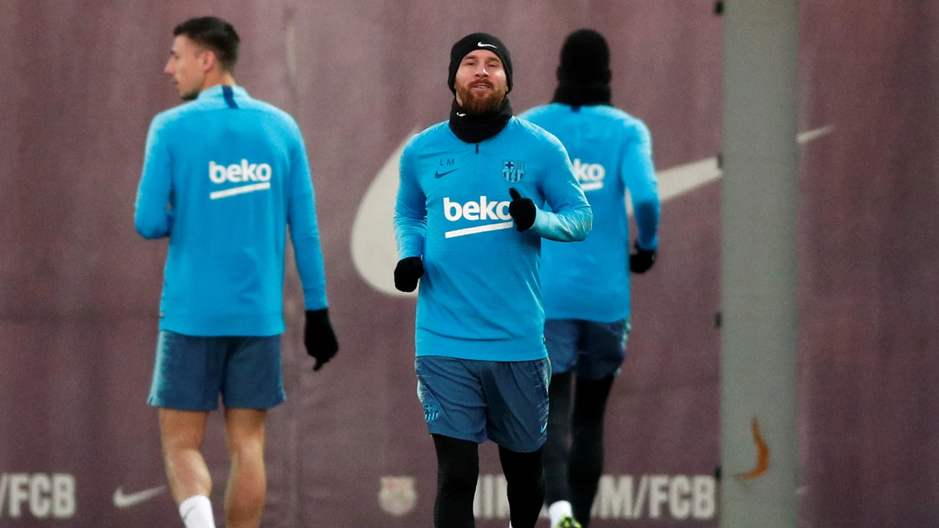 Leo Messi entrena con el Barça Leo Messi entrena con el Barça