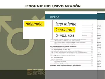El Gobierno de Aragón recomienda a sus "funcionarias y funcionarios" que usen la palabra "criatura" y no "niño o niña" El Gobierno de Aragón recomienda a sus "funcionarias y funcionarios" que usen la palabra "criatura" y no "niño o niña"