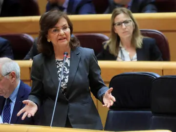 La vicepresidenta del Gobierno, Carmen Calvo La vicepresidenta del Gobierno, Carmen Calvo