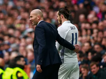 Zidane y Gareth Bale, durante un partido del Real Madrid Zidane y Gareth Bale, durante un partido del Real Madrid