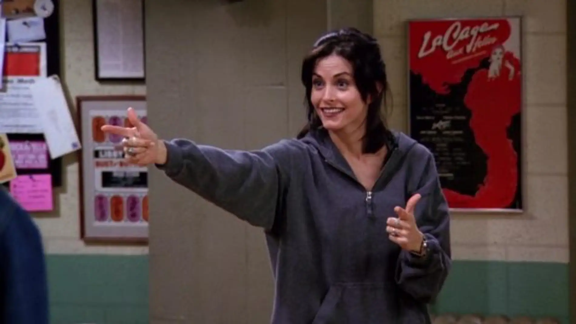 Courteney Cox como Monica en 'Friends'