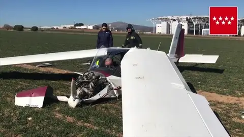 Accidente de un ultraligero en Madrid: hay dos heridos graves Accidente de un ultraligero en Madrid: hay dos heridos graves