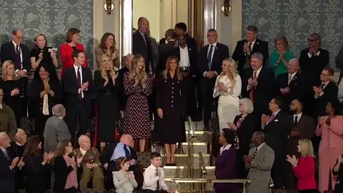 Primera aparición pública de Melania Trump desde diciembre Primera aparición pública de Melania Trump desde diciembre